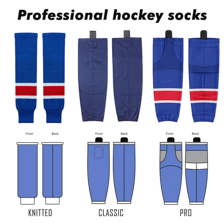 Knit Youth/Mens/Seniors Multiple Colors Resistant Funky Skate Ice Hockey Socks